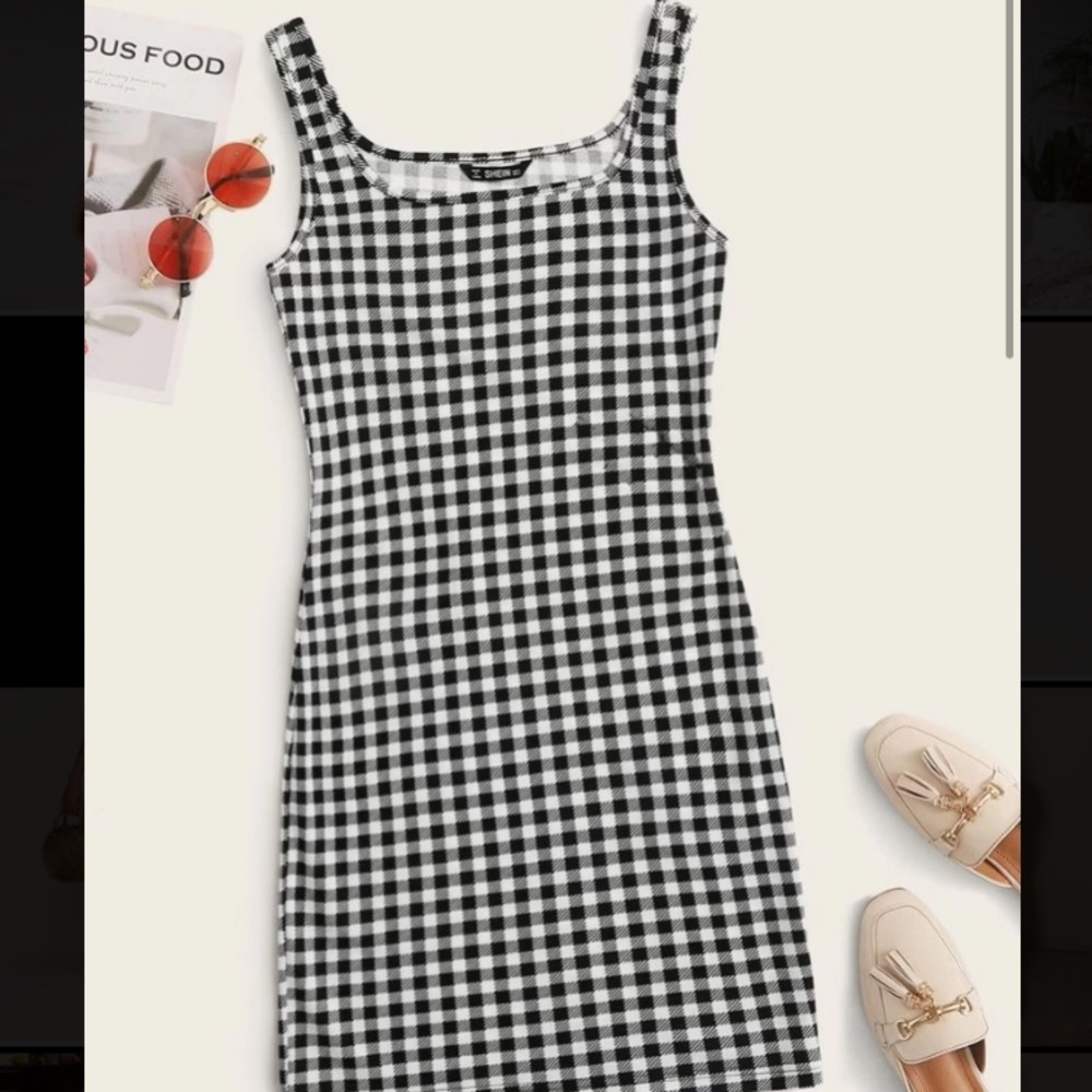 NWOT Buffalo Plaid Bodycon Dress